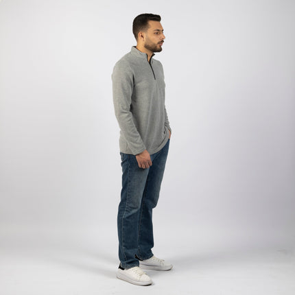Gray | Adult Quarter Zip Sweater - Adult Quarter Zip Sweater - Jobedu Jordan