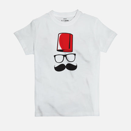 Hipster Basha | Kid's Basic Cut T-shirt - Graphic T-Shirt - Kids - Jobedu Jordan