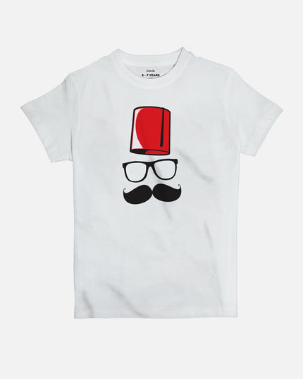 Hipster Basha | Kid's Basic Cut T-shirt - Graphic T-Shirt - Kids - Jobedu Jordan