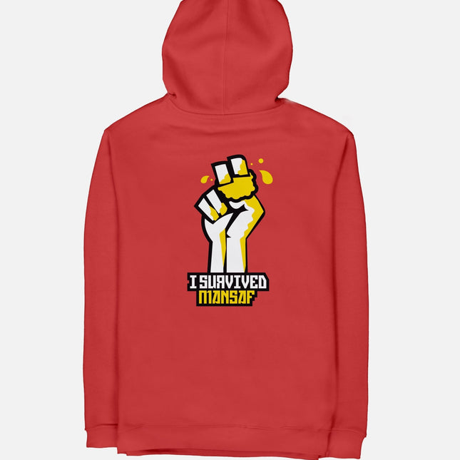 I Survived Mansaf | Unisex Adult Zipup - Graphic Zipup - Unisex - Jobedu Jordan