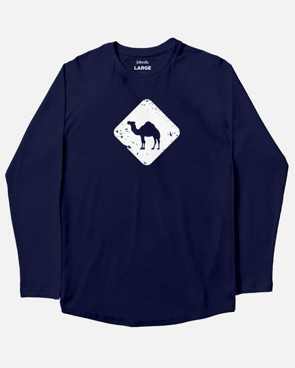 Jobedu Camel Crossing | Adult Graphic Longsleeve Tshirt - Adult Graphic Longsleeve Tshirt - Jobedu Jordan