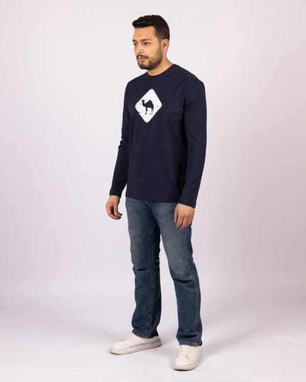 Jobedu Camel Crossing | Adult Graphic Longsleeve Tshirt - Adult Graphic Longsleeve Tshirt - Jobedu Jordan