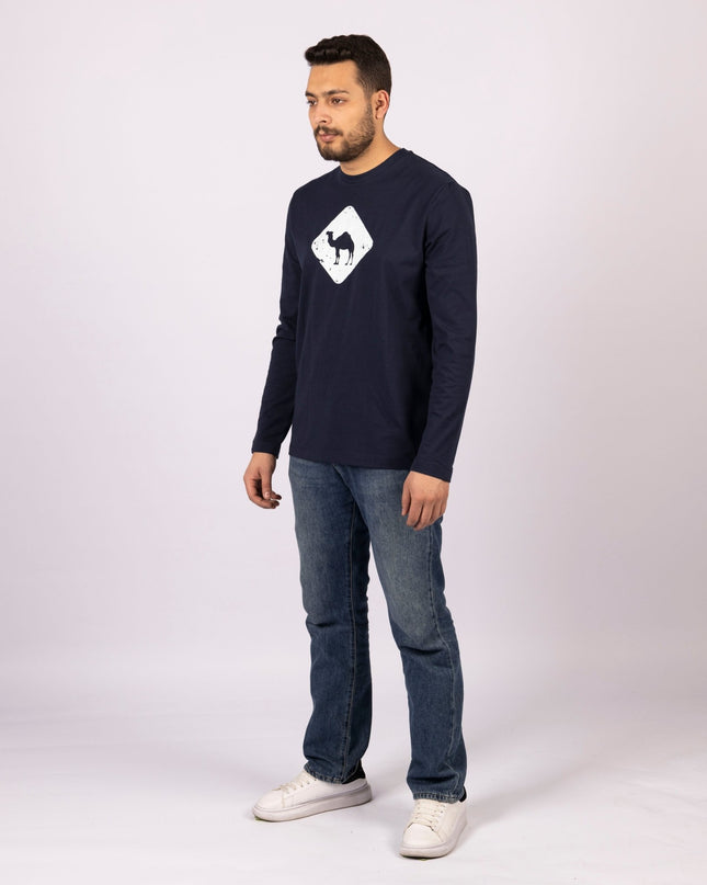 Jobedu Camel Crossing | Adult Graphic Longsleeve Tshirt - Adult Graphic Longsleeve Tshirt - Jobedu Jordan