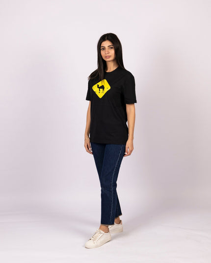 Jobedu Camel Crossing | Basic Cut T-shirt - Graphic T-Shirt - Unisex - Jobedu Jordan