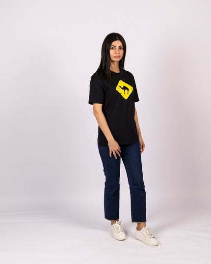 Jobedu Camel Crossing | Basic Cut T-shirt - Graphic T-Shirt - Unisex - Jobedu Jordan