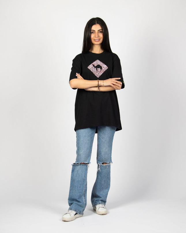 Jobedu Camel Crossing Calligraphy | Basic Cut T-shirt - Graphic T-Shirt - Unisex - Jobedu Jordan