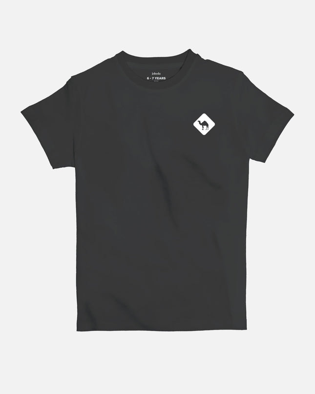 Jobedu Camel Crossing Icon | Kid's Basic Cut T-shirt - Graphic T-Shirt - Kids - Jobedu Jordan