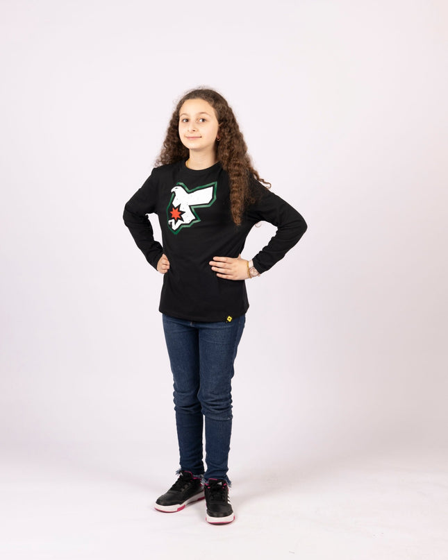 Jordan Falcon | Kids Graphic Longsleeve Tshirt - Kids Graphic Longsleeve Tshirt - Jobedu Jordan