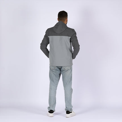 Light Grey - Charcoal | Adult Hooded Winterproof Jacket - Jackets - Jobedu Jordan