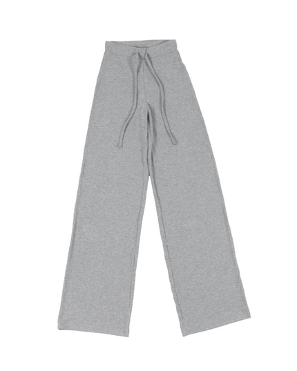Med Grey Heather | Women Ribbed Wide Leg Lounge Pants - Women Ribbed Wide Leg Lounge Pants - Jobedu Jordan