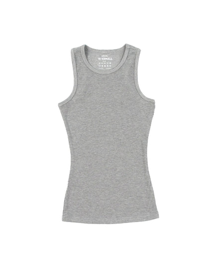 Medium Grey Heather | Women Ribbed Tank Top T-Shirt - Ribbed Tank Top T- Shirt - Jobedu Jordan