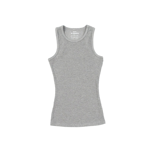 Medium Grey Heather | Women Ribbed Tank Top T-Shirt - Ribbed Tank Top T- Shirt - Jobedu Jordan