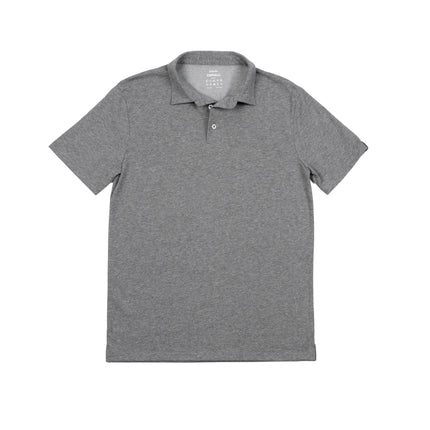 Medium Grey Melange | Adult Short Sleeve Polo - Basic Polo T-Shirt - Jobedu Jordan