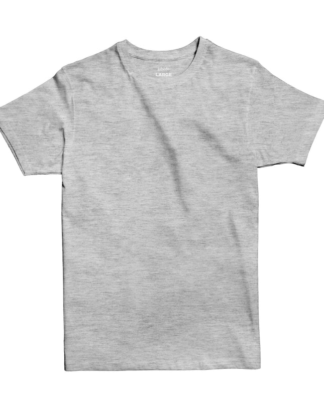 Medium Grey Melange | Basic Cut T-shirt - Basic T-Shirt - Unisex - Jobedu Jordan