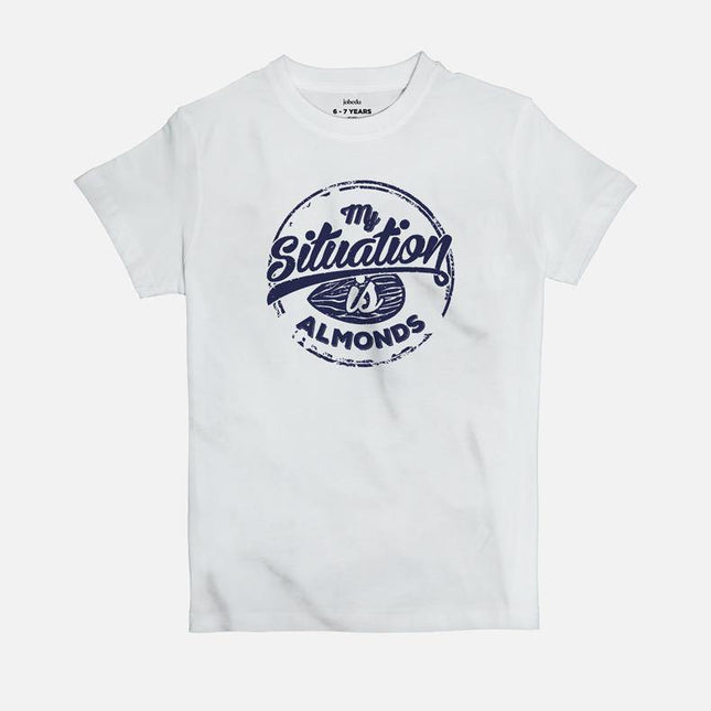 My Situation is Almonds | Kid's Basic Cut T-shirt - Graphic T-Shirt - Kids - Jobedu Jordan