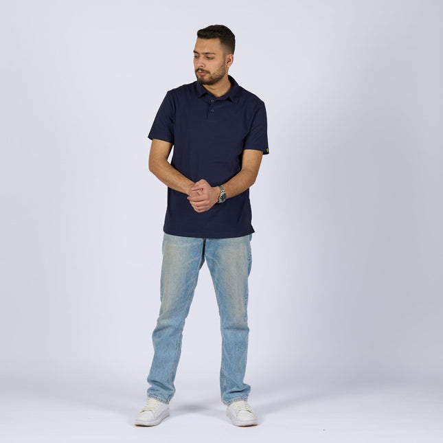 Navy Blue | Adult Short Sleeve Polo - Basic Polo T-Shirt - Jobedu Jordan