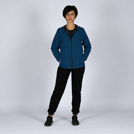 Navy Blue | Women Hooded Winterproof Jacket - Women's Jackets - Jobedu Jordan