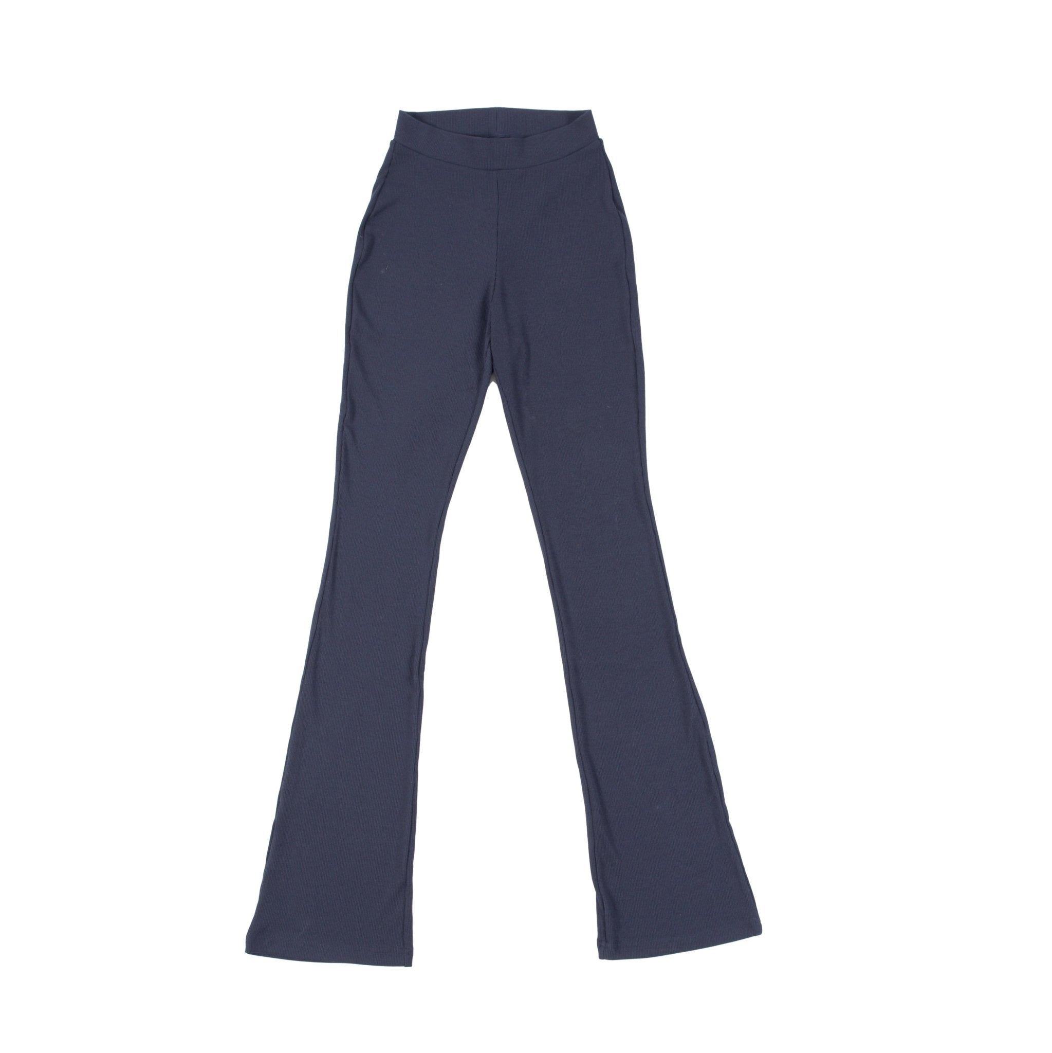 Navy Heather | Women Ribbed Flare Lounge Pants