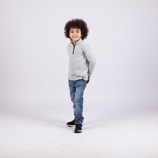 Nickel | Kids Quarter Zip Sweater - Kids Quarter Zip Sweater - Jobedu Jordan