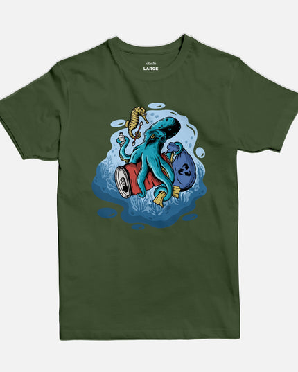 Octopus | Basic Cut T-shirt - Graphic T-Shirt - Unisex - Jobedu Jordan