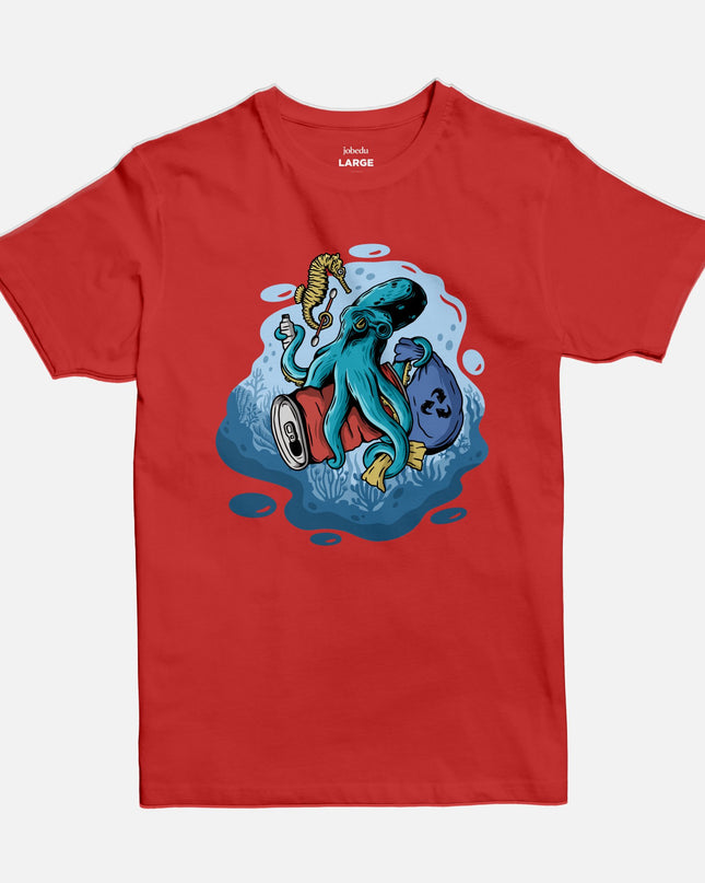 Octopus | Basic Cut T-shirt - Graphic T-Shirt - Unisex - Jobedu Jordan