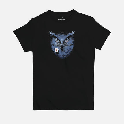 Owl Cassette | Kid's Basic Cut T-shirt - Graphic T-Shirt - Kids - Jobedu Jordan