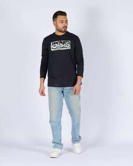 Palestine | Adult Graphic Longsleeve Tshirt - Adult Graphic Longsleeve Tshirt - Jobedu Jordan