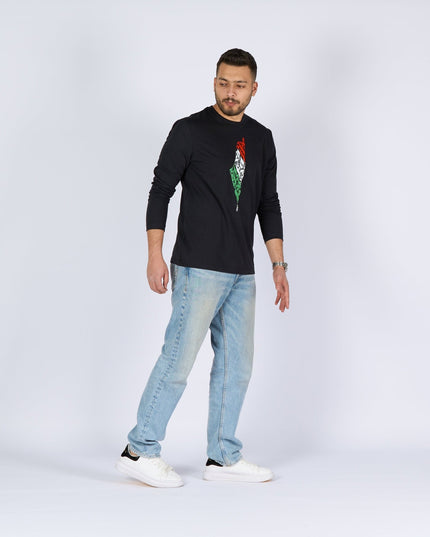 Palestine Arabia | Adult Graphic Longsleeve Tshirt - Adult Graphic Longsleeve Tshirt - Jobedu Jordan