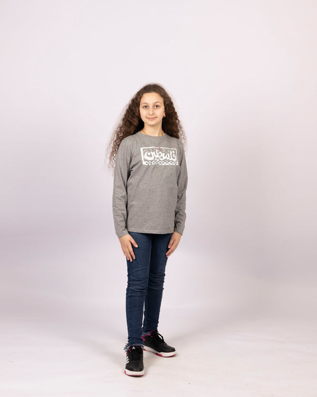 Palestine | Kids Graphic Longsleeve Tshirt - Kids Graphic Longsleeve Tshirt - Jobedu Jordan
