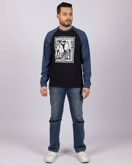 Palestine Stamp | Unisex Baseball T-shirt - Graphic Baseball T-Shirt - Unisex - Jobedu Jordan
