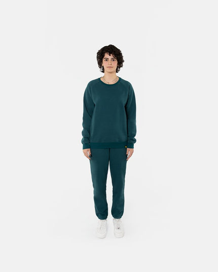 Petrol Blue | Women's Straight Leg Jogger - Straight Cuffed Leg Jogger - Women - Jobedu Jordan