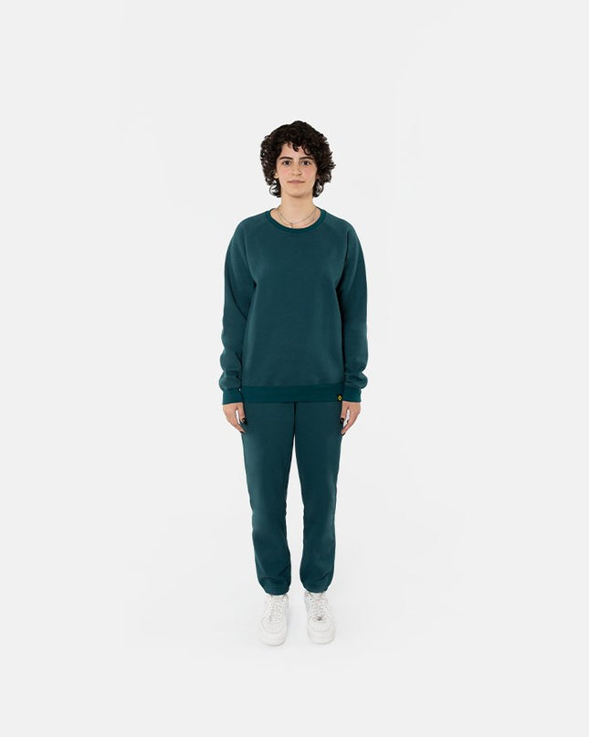 Petrol Blue | Women's Straight Leg Jogger - Straight Cuffed Leg Jogger - Women - Jobedu Jordan