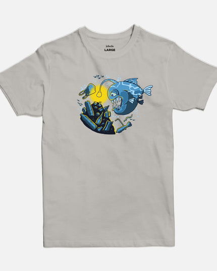 Piranha | Basic Cut T-shirt - Graphic T-Shirt - Unisex - Jobedu Jordan
