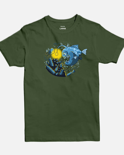 Piranha | Basic Cut T-shirt - Graphic T-Shirt - Unisex - Jobedu Jordan