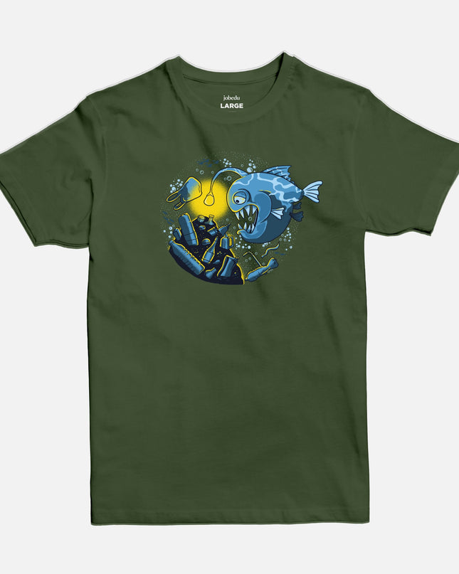 Piranha | Basic Cut T-shirt - Graphic T-Shirt - Unisex - Jobedu Jordan