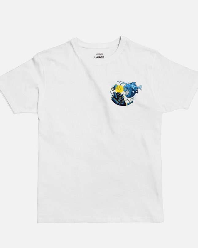Piranha Icon | Basic Cut T-shirt - Graphic T-Shirt - Unisex - Jobedu Jordan