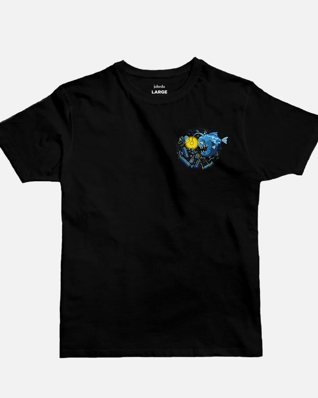 Piranha Icon | Basic Cut T-shirt - Graphic T-Shirt - Unisex - Jobedu Jordan