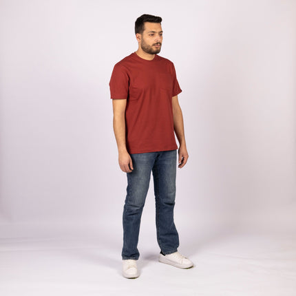 Red Rock | Pocket Adult Tshirt - Basic Pocket Adult Tshirt - Jobedu Jordan