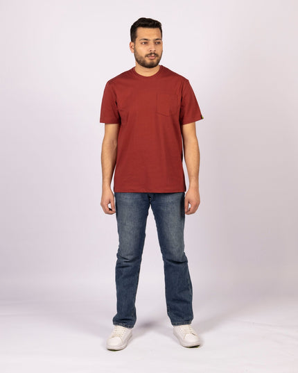 Red Rock | Pocket Adult Tshirt - Basic Pocket Adult Tshirt - Jobedu Jordan