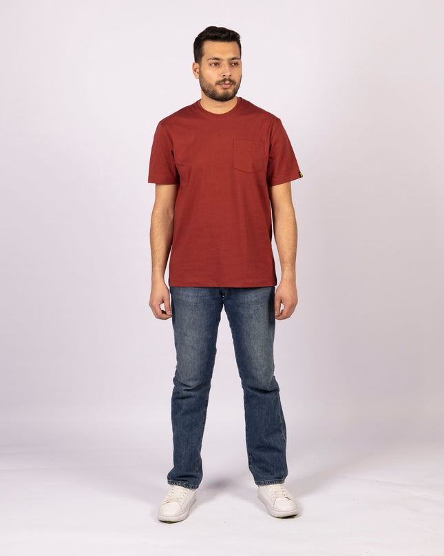 Red Rock | Pocket Adult Tshirt - Basic Pocket Adult Tshirt - Jobedu Jordan