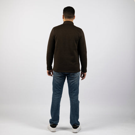Roasted Cofee | Adult Quarter Zip Sweater - Adult Quarter Zip Sweater - Jobedu Jordan