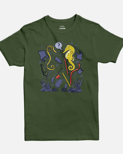Sea Horse | Basic Cut T-shirt - Graphic T-Shirt - Unisex - Jobedu Jordan
