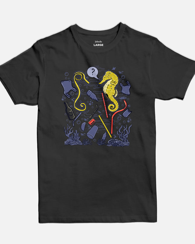 Sea Horse | Basic Cut T-shirt - Graphic T-Shirt - Unisex - Jobedu Jordan