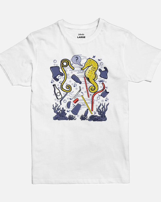 Sea Horse | Basic Cut T-shirt - Graphic T-Shirt - Unisex - Jobedu Jordan