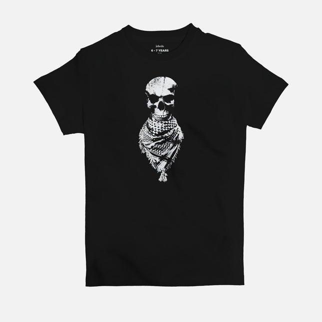 Skull Hatta | Kid's Basic Cut T-shirt - Graphic T-Shirt - Kids - Jobedu Jordan