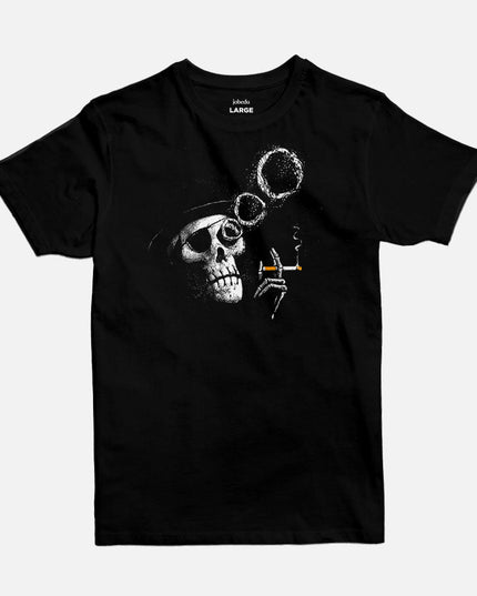 Smoking Skull | Basic Cut T-shirt - Graphic T-Shirt - Unisex - Jobedu Jordan