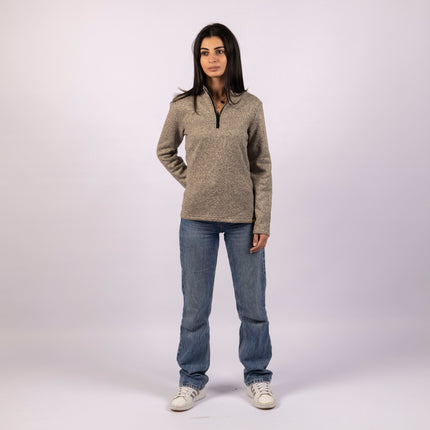 Tortilla | Women Quarter Zip Sweater - Women Quarter Zip Sweater - Jobedu Jordan