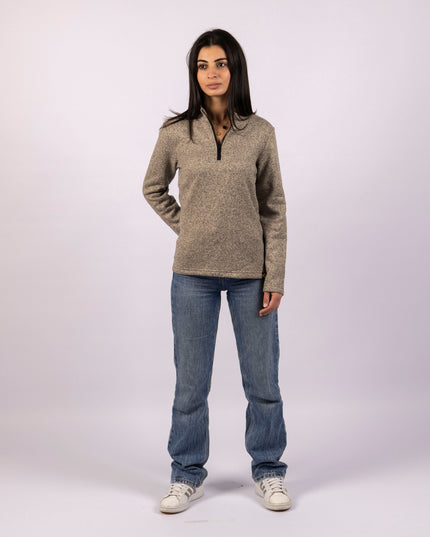 Tortilla | Women Quarter Zip Sweater - Women Quarter Zip Sweater - Jobedu Jordan