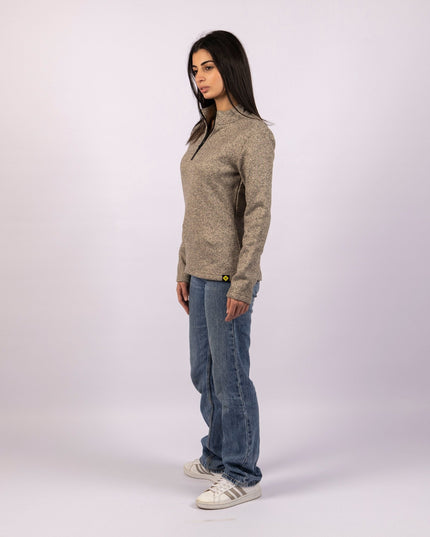 Tortilla | Women Quarter Zip Sweater - Women Quarter Zip Sweater - Jobedu Jordan