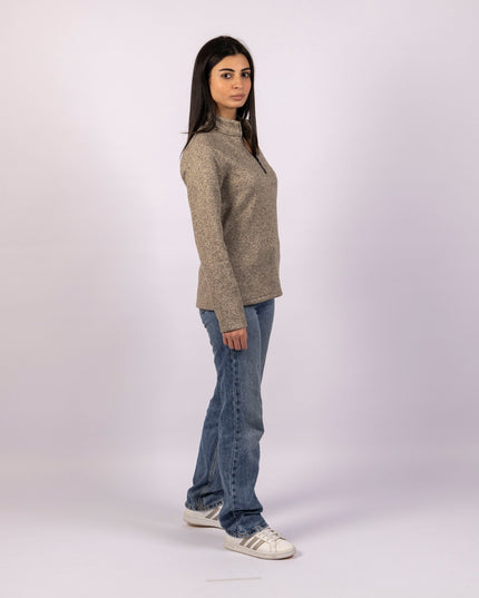 Tortilla | Women Quarter Zip Sweater - Women Quarter Zip Sweater - Jobedu Jordan